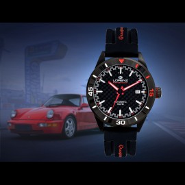Motorsport Watch Granpremio Automatic Silocone Black / Red Racing with Special Box Helmet 030211CC