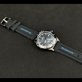 Motorsport Watch Granpremio Automatic Silocone Black / Blue Racing with Special Box Helmet 030211DD