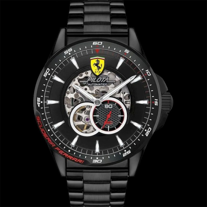 Ferrari Automatical Watch Pilota Automatico Black / White FE0830602