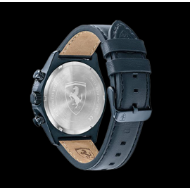 Ferrari Chrono Watch Pilota Evo Black Quilted Leather FE0830774