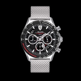 Ferrari Chrono Uhr Pilota Evo - Maschen Silver FE0830826