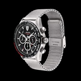 Ferrari Chrono Uhr Pilota Evo - Maschen Silver FE0830826