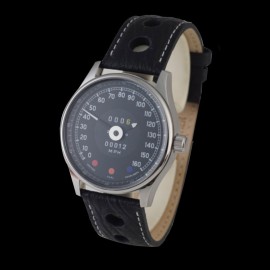 Jaguar E-Typ Tachometer Uhr Chrom Gehause / schwarz Hintergrund / weiße Zahlen Jaguar E-Typ Tachometer Uhr Chrom Gehause / schwarz Hintergrund / weiße Zahlen