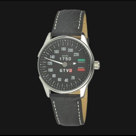 Alfa Romeo 1750 GTV Tachometer Uhr Chrom Gehause / schwarz Hintergrund / weiße Zahlen