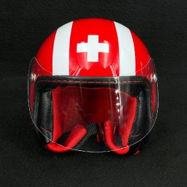 Mini-Helm Jo Siffert Signature 1957-1971 Rot 1/2 Maßtab