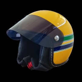 Mini-Helm Ayrton Senna F1 McLaren 1988-1993 Gelb 1/2 Maßtab