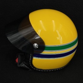 Mini-Helm Ayrton Senna F1 McLaren 1988-1993 Gelb 1/2 Maßtab