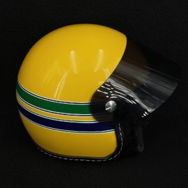 Mini helmet Ayrton Senna F1 McLaren 1988-1993 Yellow 1/2 Scale