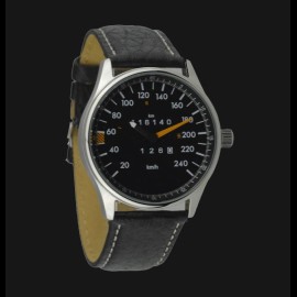 Mercedes-Benz W126 Tachometer Uhr Chrom Gehause / schwarz Hintergrund / weiße Zahlen