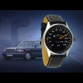 Mercedes-Benz W126 speedometer Watch chrome case / chrome dial / white numbers