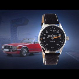 Mercedes-Benz 280 SL W107 speedometer Watch chrome case / chrome dial / white numbers