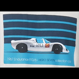 T-Shirt Porsche 910/6 n° 20 Endurance Weiß Hero Seven - Herren