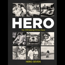 Sweatshirt Hoodie Steve McQueen Mosaique 12h Sebring 1970 Schwarz Hero Seven - Herren