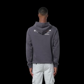 Sweatshirt Hoodie Steve McQueen Chrono 12h Sebring 1970 Dunkelgrau Hero Seven - Herren