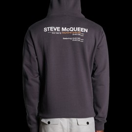 Sweatshirt Hoodie Steve McQueen Chrono 12h Sebring 1970 Dark Grey Hero Seven - men