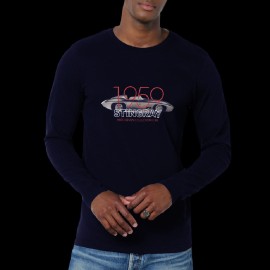 T-shirt 1959 Corvette Stingray Racer Long Sleeves Navy Blue Hero Seven - men