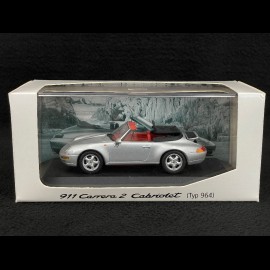 Porsche 911 Carrera 2 Cabriolet 1994 Silbergrau metallic typ 993 1/43 Minichamps WAP02003997