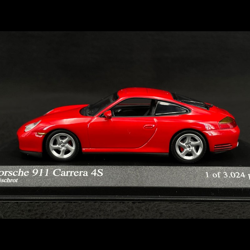 Porsche 911 type 996 Carrera 4S Coupé 2001 indischrot 1/43 Minichamps ...