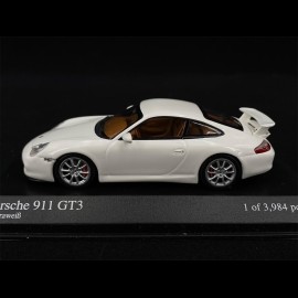 Porsche 911 type 996 GT3 2003 Carrara white 1/43 Minichamps 400062022