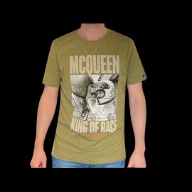 T-shirt Steve McQueen King of Race Face to Face Olive Green Hero Seven - men
