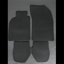 Floor Mats Porsche 964 Black - LUXE Quality - with piping