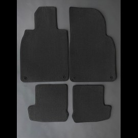 Floor Mats Porsche 911 type 991 Black - LUXE Quality - with piping