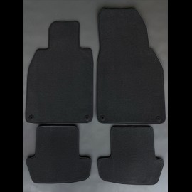 Floor Mats Porsche 911 type 992 Black - LUXE Quality - with piping