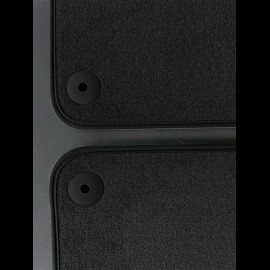 Floor Mats Porsche 718/981 Boxster/Cayman 2004-2012 Black - LUXE Quality - with piping