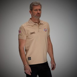 Polo Gulf Racing Steve McQueen Le Mans n°50 sand beige - men