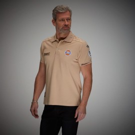 Polo Gulf Racing Steve McQueen Le Mans n°50 sand beige - men