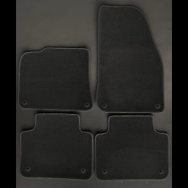 Floor Mats Porsche Cayenne III after 2017 Black - LUXE Quality - with piping