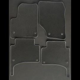 Floor Mats Porsche Cayenne I 9PA 2002-2007 Anthracite Grey - LUXE Quality - with piping
