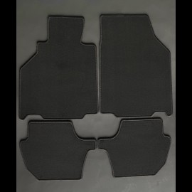 Floor Mats Porsche 996 without Bose system Black - PREMIUM Quality