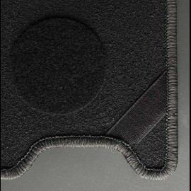 Floor Mats Porsche 996 without Bose system Black - PREMIUM Quality