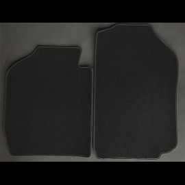 Floor Mats Porsche 911 G Coupe 1984-1989 2-pieces Black - LUXE Quality - with piping