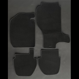 Floor Mats Porsche 911 G excluding 1983 4-pieces Black - LUXE Quality - with piping