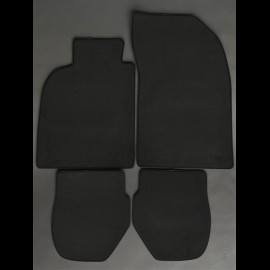 Floor Mats Porsche 993 Coupe & Cabrio Black - PREMIUM Quality - with piping