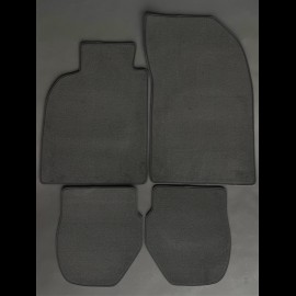 Floor Mats Porsche 993 Coupe & Cabrio Anthracite Grey - LUXE Quality - with piping