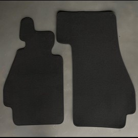 Floor Mats Porsche 356 Black - LUXE Quality - with piping
