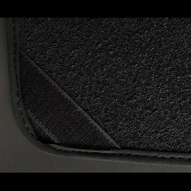 Fußmatten Porsche 356 Schwarz - LUXE Qualität - mit Keder
