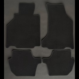 Floor Mats Porsche 996 with Bose system Black - LUXE Quality - with piping