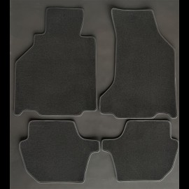 Floor Mats Porsche 996 with Bose system Anthracite Grey - PREMIUM Quality - with piping