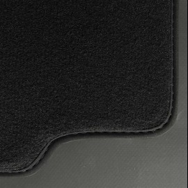 Floor Mats Porsche 996 without Bose system Black - PREMIUM Quality - with piping