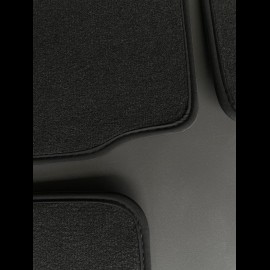 Floor Mats Porsche 997 without Bose system Black - PREMIUM Quality - with piping