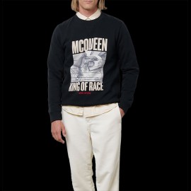 Pullover Steve McQueen King of Race Face to Face Schwarz Hero Seven - herren