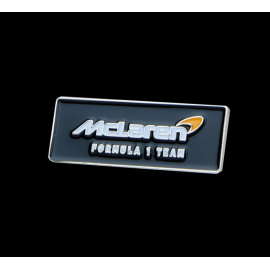 McLaren Badge F1 Team pin's Rectangular Logo Black / Orange Papaya 2025