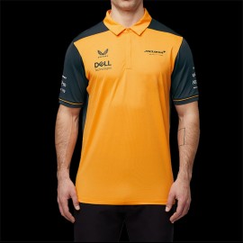 Polo-Shirt McLaren F1 Team Norris Papaya Orange / Anthrazitgrau TM0824 - herren