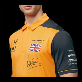 Polo McLaren F1 Lando Norris n°4 Driver Papaya Orange / Anthracite Grey TM0811 - men