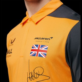 Polo McLaren F1 Lando Norris n°4 Driver Papaya Orange / Anthracite Grey TM0811 - men