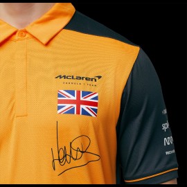 Polo McLaren F1 Lando Norris n°4 Driver Papaya Orange / Anthracite Grey TM0811 - men